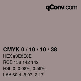 Color code: CMYK 0 / 10 / 10 / 38 | qconv.com