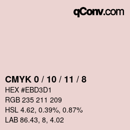 颜色代码: CMYK 0 / 10 / 11 / 8 | qconv.com