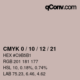 颜色代码: CMYK 0 / 10 / 12 / 21 | qconv.com