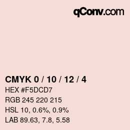 颜色代码: CMYK 0 / 10 / 12 / 4 | qconv.com
