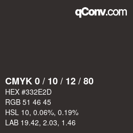 Color code: CMYK 0 / 10 / 12 / 80 | qconv.com