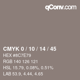 Color code: CMYK 0 / 10 / 14 / 45 | qconv.com