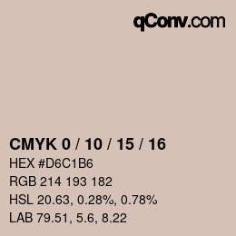 カラーコード: CMYK 0 / 10 / 15 / 16 | qconv.com
