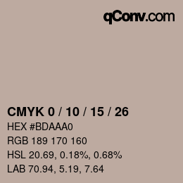 Color code: CMYK 0 / 10 / 15 / 26 | qconv.com