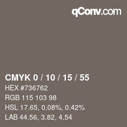 Color code: CMYK 0 / 10 / 15 / 55 | qconv.com