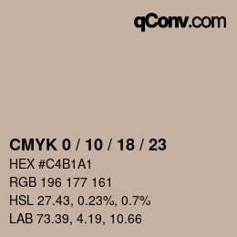 Color code: CMYK 0 / 10 / 18 / 23 | qconv.com