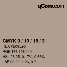 Color code: CMYK 0 / 10 / 18 / 31 | qconv.com