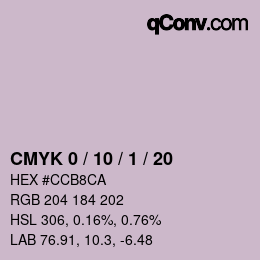 颜色代码: CMYK 0 / 10 / 1 / 20 | qconv.com