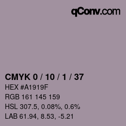 Color code: CMYK 0 / 10 / 1 / 37 | qconv.com