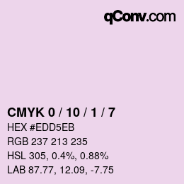 Color code: CMYK 0 / 10 / 1 / 7 | qconv.com