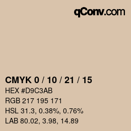颜色代码: CMYK 0 / 10 / 21 / 15 | qconv.com