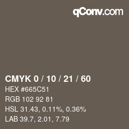 Color code: CMYK 0 / 10 / 21 / 60 | qconv.com
