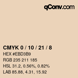 Color code: CMYK 0 / 10 / 21 / 8 | qconv.com