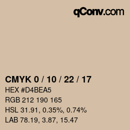 Color code: CMYK 0 / 10 / 22 / 17 | qconv.com