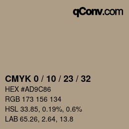 Color code: CMYK 0 / 10 / 23 / 32 | qconv.com