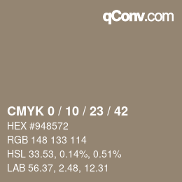 Color code: CMYK 0 / 10 / 23 / 42 | qconv.com