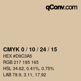 Color code: CMYK 0 / 10 / 24 / 15 | qconv.com