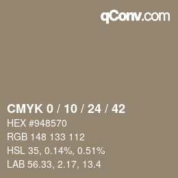 Color code: CMYK 0 / 10 / 24 / 42 | qconv.com