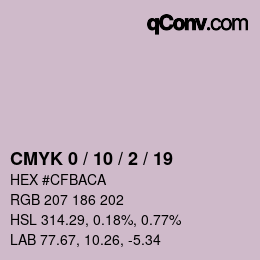 颜色代码: CMYK 0 / 10 / 2 / 19 | qconv.com
