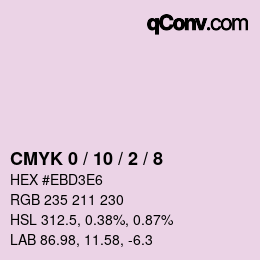 Color code: CMYK 0 / 10 / 2 / 8 | qconv.com