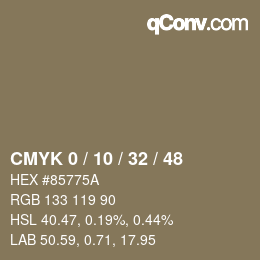 Color code: CMYK 0 / 10 / 32 / 48 | qconv.com