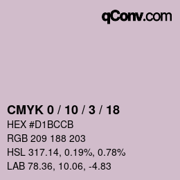 Color code: CMYK 0 / 10 / 3 / 18 | qconv.com