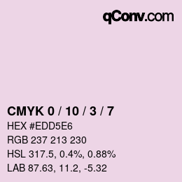 Color code: CMYK 0 / 10 / 3 / 7 | qconv.com