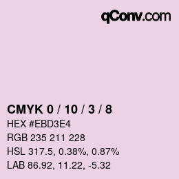 Color code: CMYK 0 / 10 / 3 / 8 | qconv.com