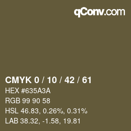 Color code: CMYK 0 / 10 / 42 / 61 | qconv.com