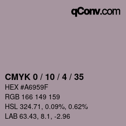 Color code: CMYK 0 / 10 / 4 / 35 | qconv.com