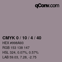 Color code: CMYK 0 / 10 / 4 / 40 | qconv.com