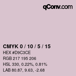 Color code: CMYK 0 / 10 / 5 / 15 | qconv.com