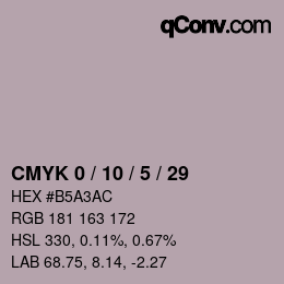 Color code: CMYK 0 / 10 / 5 / 29 | qconv.com