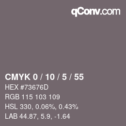 Color code: CMYK 0 / 10 / 5 / 55 | qconv.com