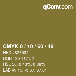 Color code: CMYK 0 / 10 / 60 / 49 | qconv.com