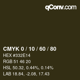 颜色代码: CMYK 0 / 10 / 60 / 80 | qconv.com