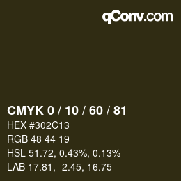 颜色代码: CMYK 0 / 10 / 60 / 81 | qconv.com