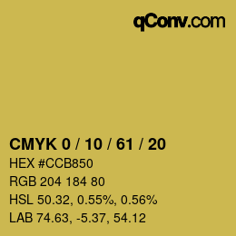 Color code: CMYK 0 / 10 / 61 / 20 | qconv.com