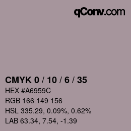Color code: CMYK 0 / 10 / 6 / 35 | qconv.com