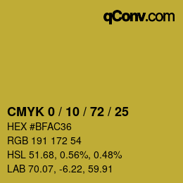 Color code: CMYK 0 / 10 / 72 / 25 | qconv.com