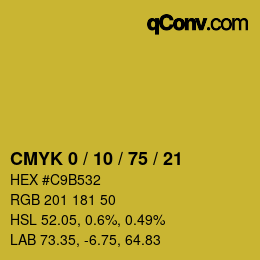 Color code: CMYK 0 / 10 / 75 / 21 | qconv.com