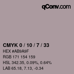 Color code: CMYK 0 / 10 / 7 / 33 | qconv.com