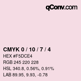 Color code: CMYK 0 / 10 / 7 / 4 | qconv.com