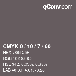 Color code: CMYK 0 / 10 / 7 / 60 | qconv.com