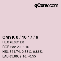 Color code: CMYK 0 / 10 / 7 / 9 | qconv.com