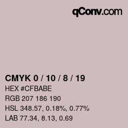 Color code: CMYK 0 / 10 / 8 / 19 | qconv.com