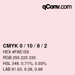 Color code: CMYK 0 / 10 / 8 / 2 | qconv.com