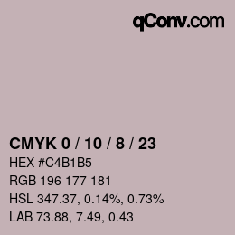 Color code: CMYK 0 / 10 / 8 / 23 | qconv.com