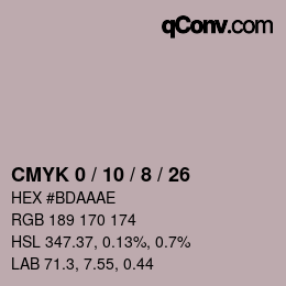 Color code: CMYK 0 / 10 / 8 / 26 | qconv.com