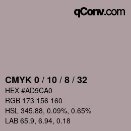 Color code: CMYK 0 / 10 / 8 / 32 | qconv.com